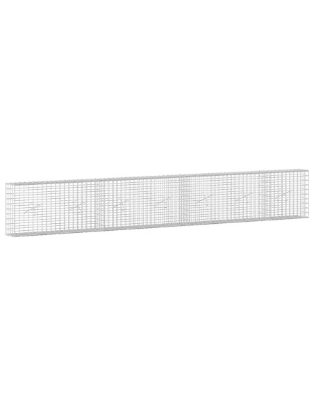 Gabione con filo da 5 mm e rete da 5x5 cm 350x20x50 cm