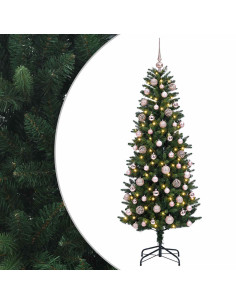 Albero di Natale Artificiale con Palline 240 cm 300 LED