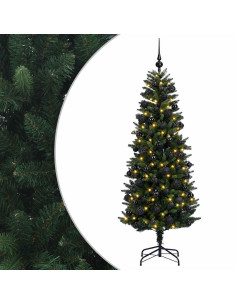 Albero di Natale Artificiale con Palline 240 cm 300 LED