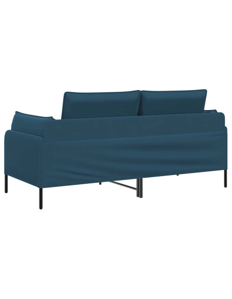 Divano a 2 Posti 2 posto Blu 188 x 81 x 89 cm Velluto