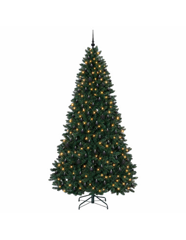Albero di Natale artificiale verde scuro con palline 300 cm