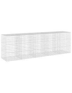 Gabione con filo da 5 mm e rete 10x10 cm 500x100x150 cm 2