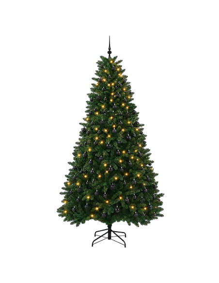 Albero di Natale artificiale verde medio con palline 270 cm