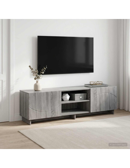 Supporto TV 140 x 34.5 x 40 cm Sonoma grigio