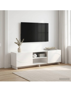 Supporto TV 140 x 34,5 x 40 cm Bianco Legno ingegnerizzato