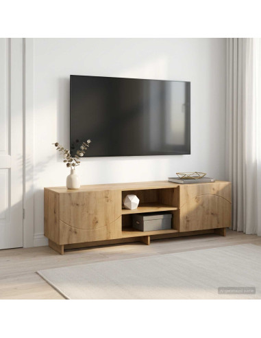 Supporto TV 140 x 34.5 x 40 cm Rovere Artigianale