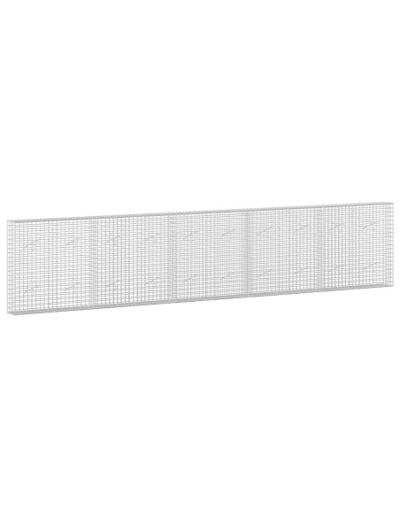 Gabione con filo da 5 mm e rete da 5x5 cm 500x20x100 cm