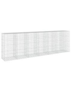 Gabione con filo da 5 mm e rete 10x10 cm 650x100x200 cm 2