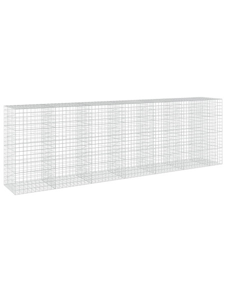 Gabione con filo da 5 mm e rete 10x10 cm 650x100x200 cm