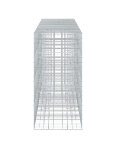Gabione con filo da 5 mm e rete 10x10 cm 650x100x200 cm