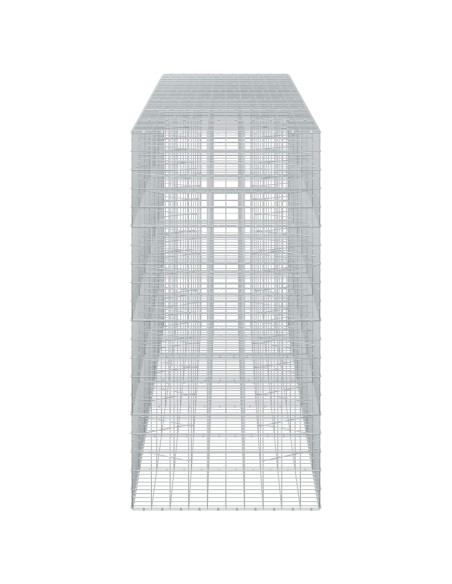 Gabione con filo da 5 mm e rete 10x10 cm 650x100x200 cm