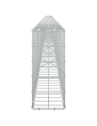 Gabione con filo da 5 mm e rete 10x10 cm 850x20x50 cm