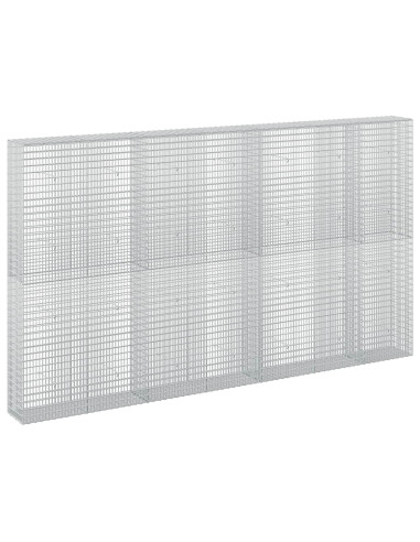 Gabione con filo da 3,5 mm e rete da 5x2,5 cm 350x30x200 cm