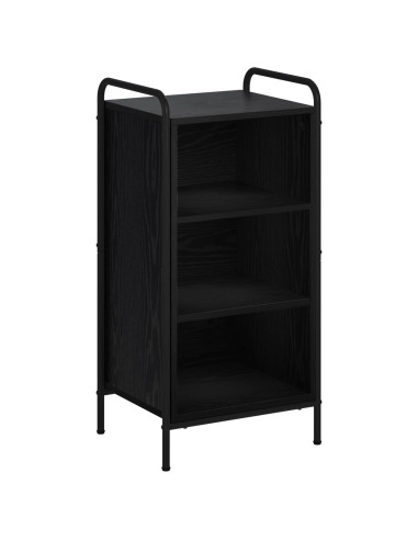 Credenza Rovere Nero 97 x 33 x 81 cm Legno ingegnerizzato