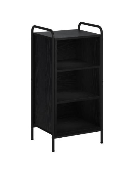 Credenza Rovere Nero 97 x 33 x 81 cm Legno ingegnerizzato