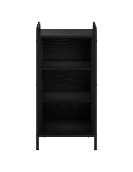 Credenza Rovere Nero 97 x 33 x 81 cm Legno ingegnerizzato