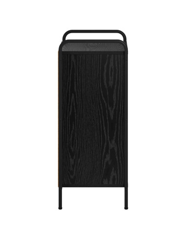 Credenza Rovere Nero 97 x 33 x 81 cm Legno ingegnerizzato
