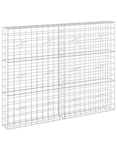 Gabione con filo da 5 mm e rete 10x10 cm 200x20x150 cm 2