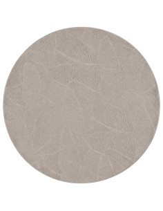 Tappeto IZA Beige Ø 160 cm 100% Poliestere Pelo basso 2