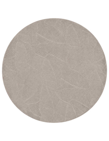 Tappeto IZA Beige Ø 160 cm 100% Poliestere Pelo basso