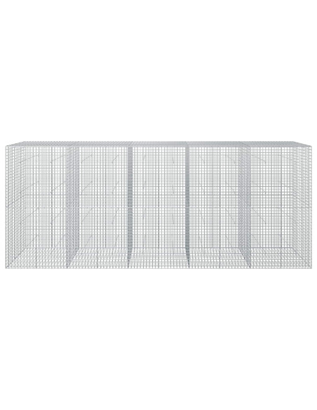Gabione con filo da 5 mm e rete da 5x5 cm 500x50x200 cm