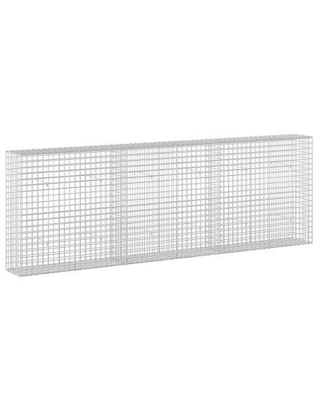 Gabione con filo da 5 mm e rete da 5x5 cm 300x30x100 cm