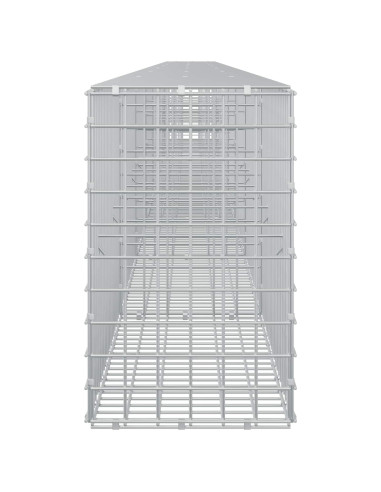 Gabione con filo da 5 mm e rete da 5x5 cm 750x30x50 cm