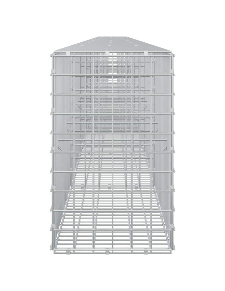 Gabione con filo da 5 mm e rete da 5x5 cm 750x30x50 cm