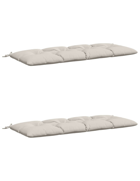 Cuscini per Panchina VIANEN 2 pz 100% Poliestere Bianco
