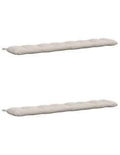 Cuscini per Panchina VIANEN 2 pz 100% Poliestere Bianco 2