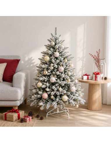 Set di Palline di Natale 88 pz oro rosa e oro Ø 6 cm Plastica