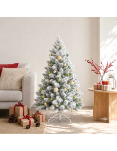 Set di Palline di Natale 88 pz Verde chiaro, oro e verde scuro