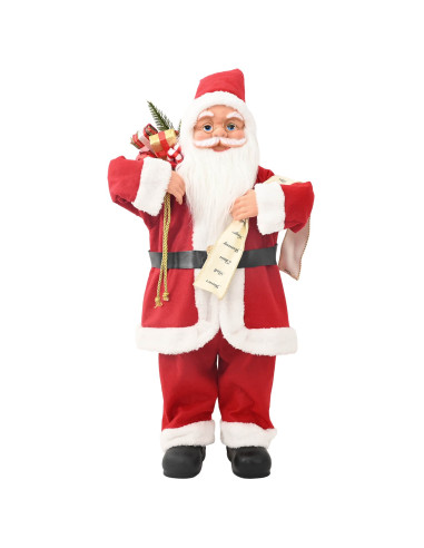 Statuetta di Babbo Natale Rosso 62 cm Poliestere