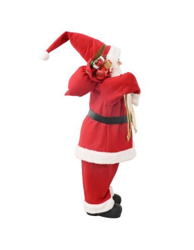 Statuetta di Babbo Natale Rosso 62 cm Poliestere