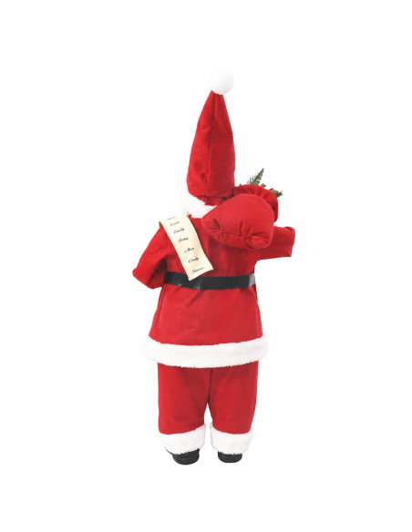 Statuetta di Babbo Natale Rosso 62 cm Poliestere