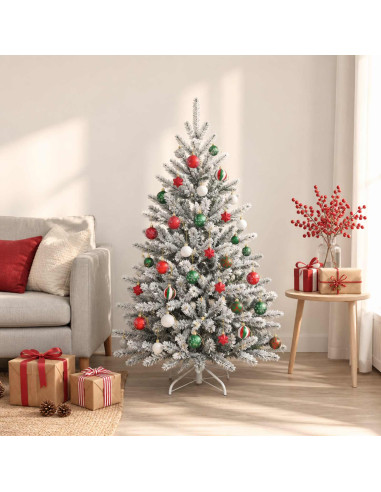 Set di Palline di Natale 88 pz Rosso, verde e bianco Ø 6 cm