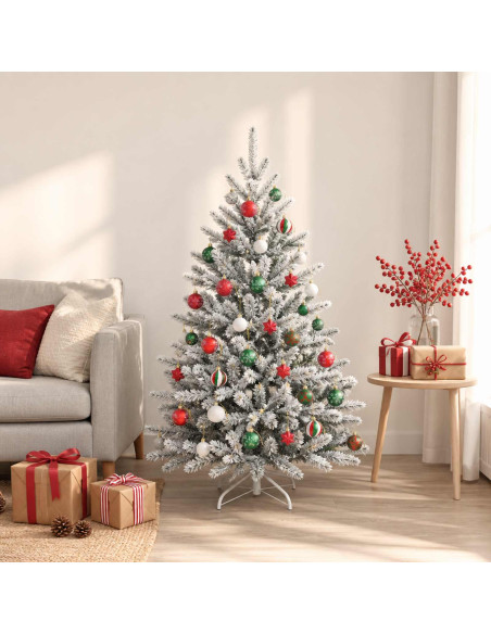 Set di Palline di Natale 88 pz Rosso, verde e bianco Ø 6 cm