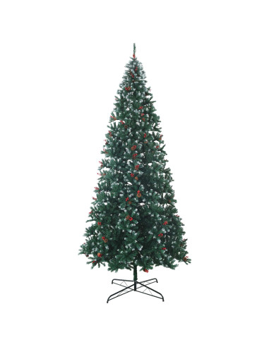 Albero di Natale Artificiale con Rami Pieghevoli 400 cm 600 LED