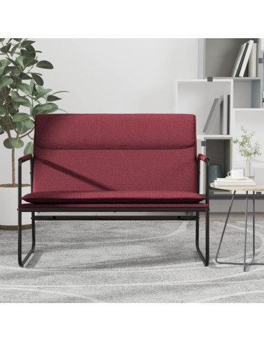 Panca Rosso Vino 100x64x80 cm in Tessuto