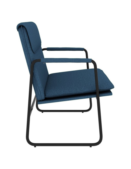Panca Blu 100x64x80 cm in Tessuto