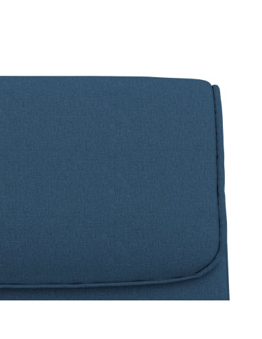 Panca Blu 100x64x80 cm in Tessuto