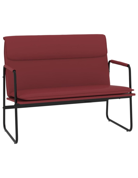 Panca Rosso Vino 100x64x80 cm in Similpelle