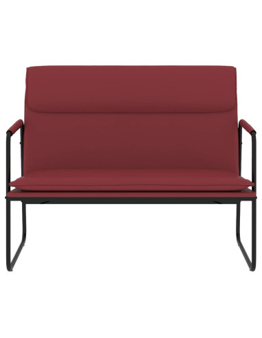 Panca Rosso Vino 100x64x80 cm in Similpelle
