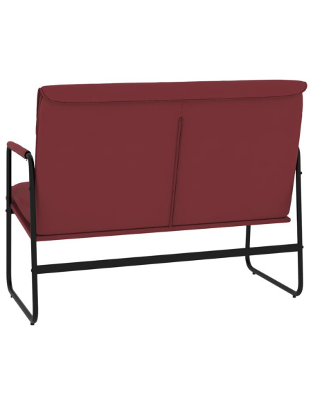 Panca Rosso Vino 100x64x80 cm in Similpelle