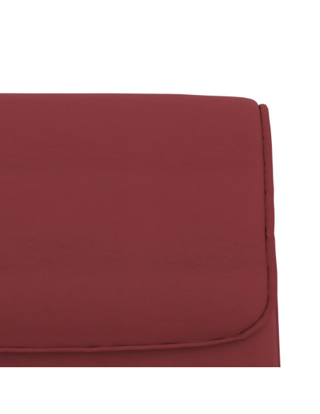 Panca Rosso Vino 100x64x80 cm in Similpelle
