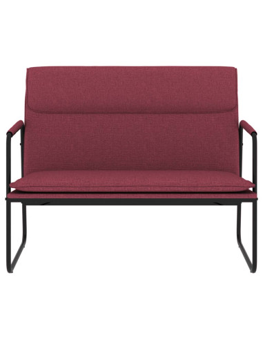 Panca Rosso Vino 100x64x80 cm in Tessuto