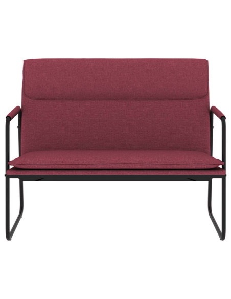 Panca Rosso Vino 100x64x80 cm in Tessuto