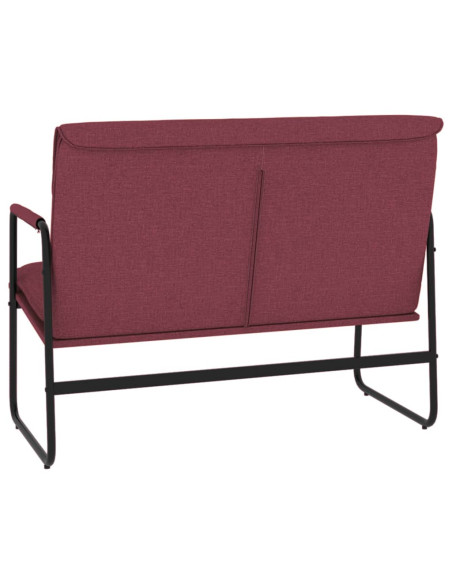Panca Rosso Vino 100x64x80 cm in Tessuto