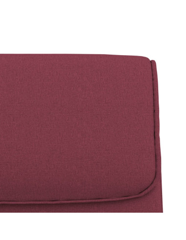 Panca Rosso Vino 100x64x80 cm in Tessuto