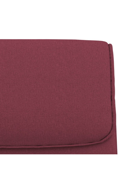 Panca Rosso Vino 100x64x80 cm in Tessuto